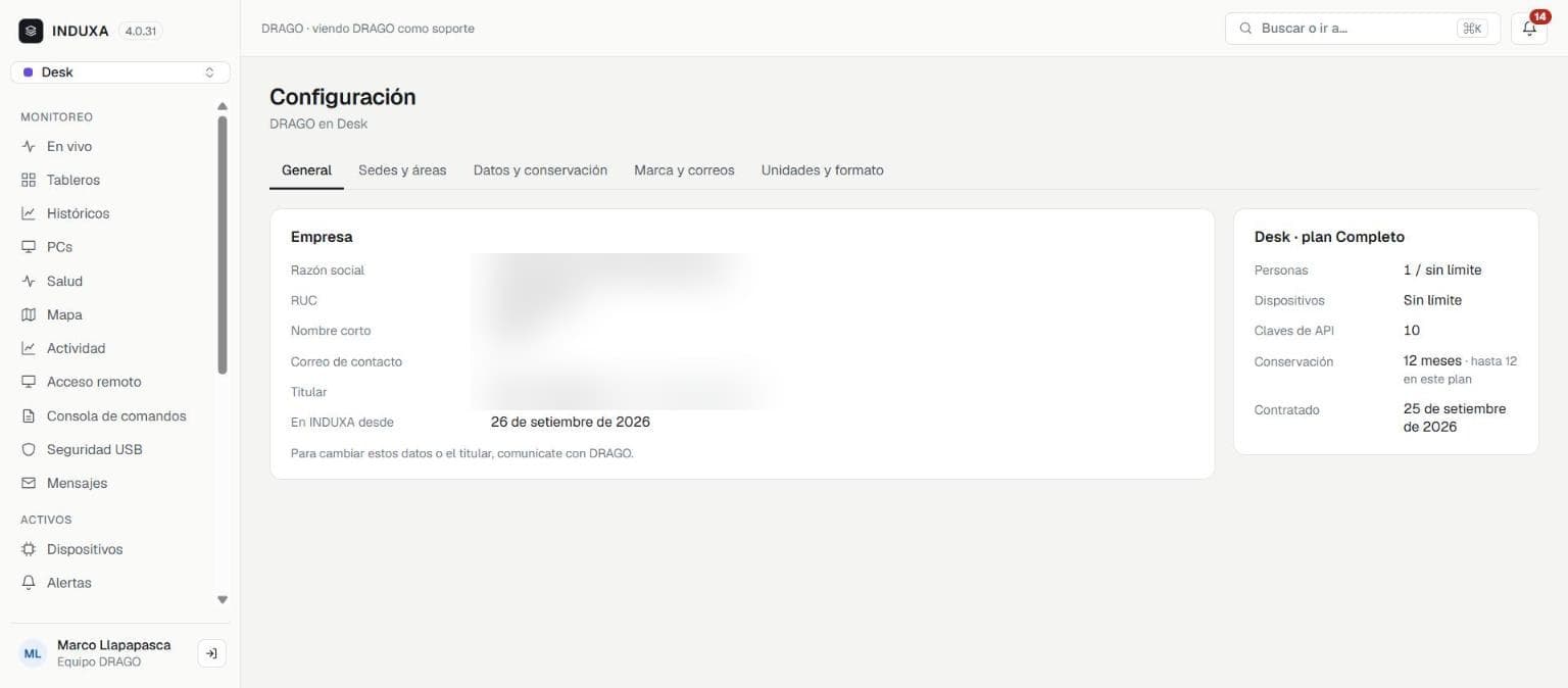 Configuración
